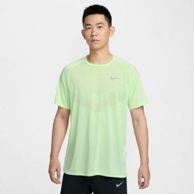 メール便発送可　ナイキ ストライド　HV5204-701　メンズ Dri-FIT ADV ショートスリーブ ランニングトップ　BARELY VOLT/REFLECTI