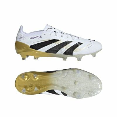 アディダス adidas　サッカースパイク　プレデター ELITE 天然芝用 / PREDATOR ELITE FG　JI1086　ホワイト×ゴールド