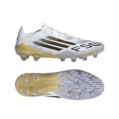 アディダス adidas　F50 ELITE HG/AG JAPAN / 土・人工芝用　JR1701　サッカースパイク 　ホワイト×ゴールド