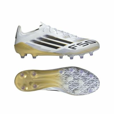 アディダス adidas　F50 ELITE AG / 人工芝用　JR2119　サッカースパイク 　ホワイト×ゴールド