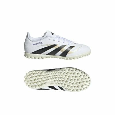 アディダス adidas　キッズ(子供用)　プレデター PUREDATOR CLUB TF(土/人工芝)　JR7011　ジュニアサッカートレーニングシューズ　ホワイト×ゴールド