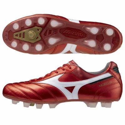 【限定カラー/P1GA250160】ミズノ　モレリアII JAPAN　サッカースパイク　60：ルビーレッド×ホワイト