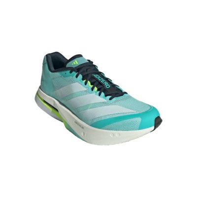 アディダス　ADIZERO BOSTON 13 M　JS4945　ランニングシューズ　ﾌﾗｯｼｭｱｸｱ/ﾌｯﾄｳｪｱﾎﾜｲﾄ/ﾙｼｯﾄﾞﾚﾓﾝ