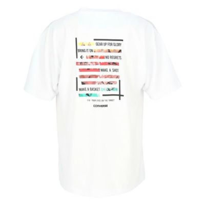 メール便発送可　コンバース　プリントＴシャツ　CB252363-1100　半袖T-シャツ　バスケットボールウェア