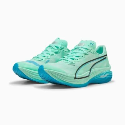 プーマ　ウィメンズ ディヴィエイト ニトロ エリート 3　309810-07　レディスランニングシューズ　07Mint Melt-Speed Blue