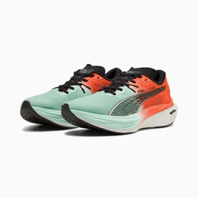 プーマ　メンズ PUMA x HYROX ディヴィエイト ニトロ 3　312293-01　ランニングシューズ　01Glowing Red-Mint Melt