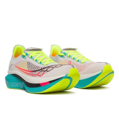 サッカニー　ＥＮＤＯＲＰＨＩＮ　エリート２　エンドルフィンエリート2　S3099497　ランニングシューズ　ホワイト／ミュータント